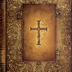 Elegant Brown and Gold Decorative Book